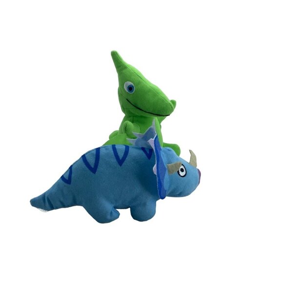 Dinosaur Train PBS Kids Tiny Pteranodon Tank Triceratops Plush Stuffed Animals - Picture 2 of 6